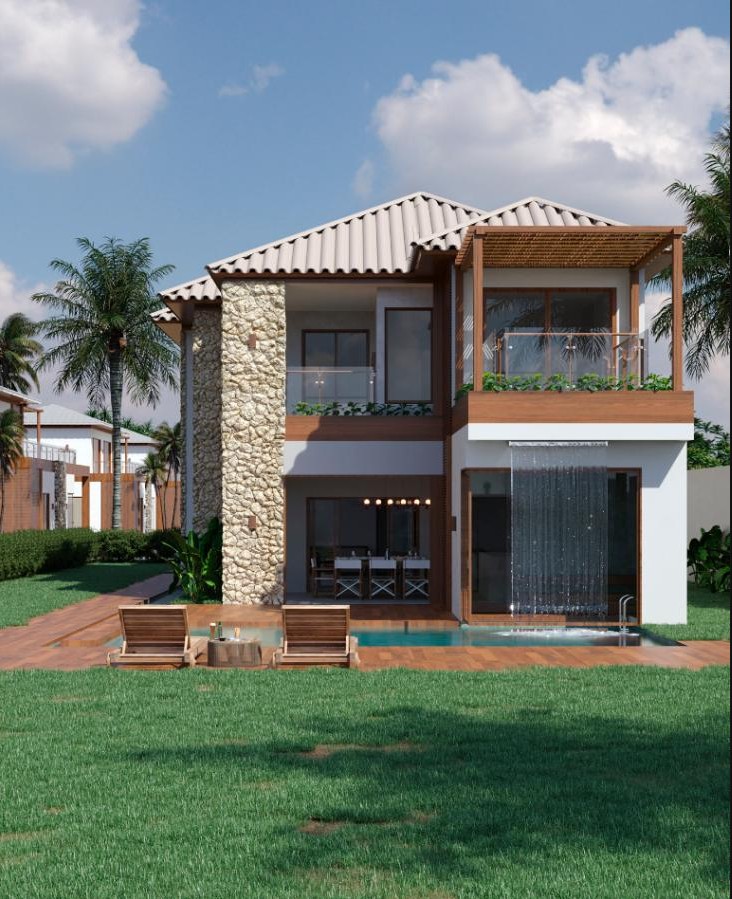 Empreendimento exclusivo com 10 residências, piscina privativa e vista mar em Arraial d’Ajuda em Porto Seguro/BA